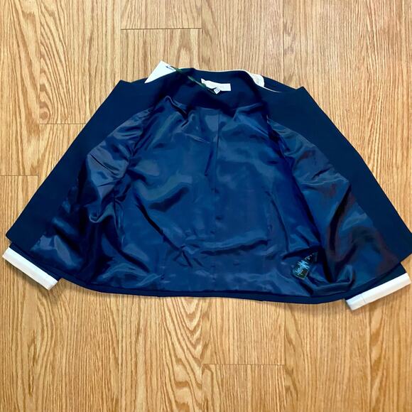 Hobbs London Ebony Navy Blue Camel Ivory Dress Blazer Set Womens - Picture 11 of 16